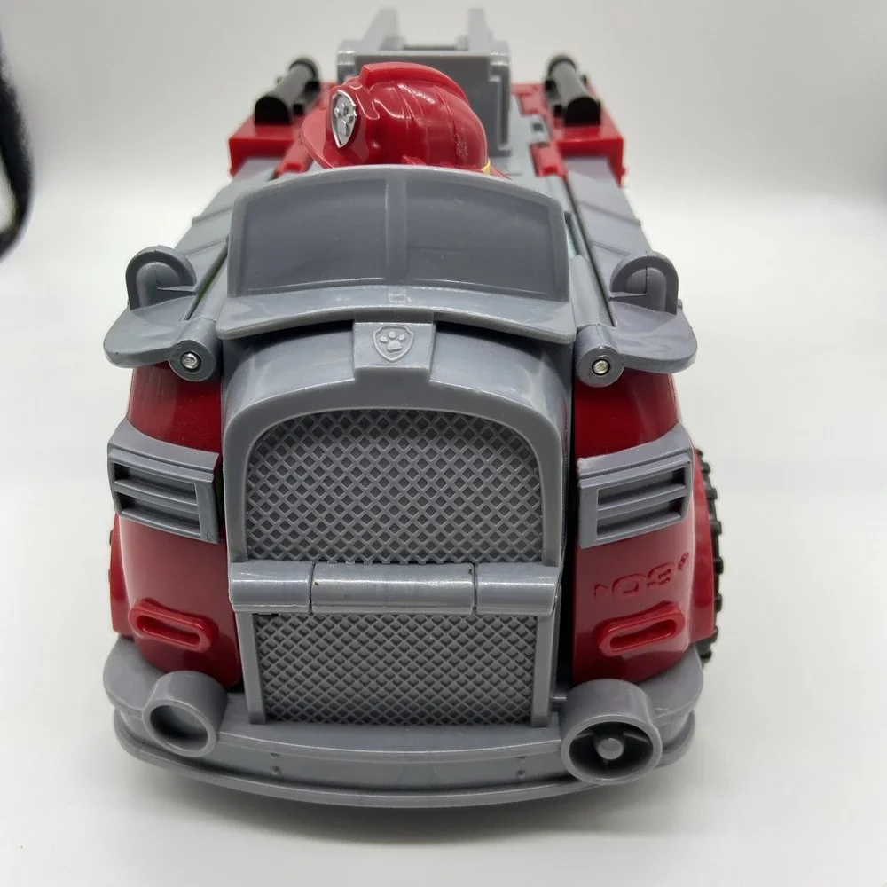 Paw Patrol Marshall Transforming Fire Truck Vehicle with Marshall Figure Red 03
